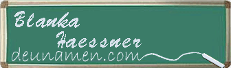 Blanka Haessner Visitenkarte